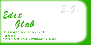 edit glab business card